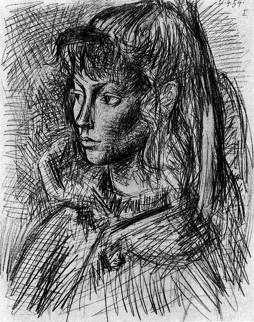 Picasso Portrait of Sylvette David 1954